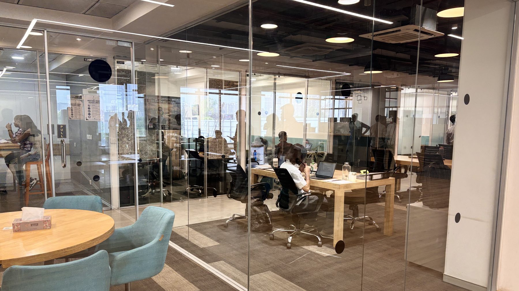 The BirdMatrix office at Landmark Cyber Park